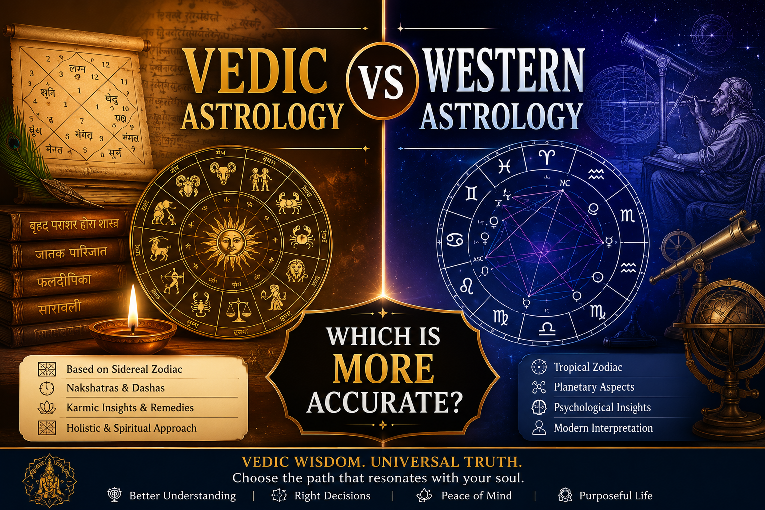 Vedic Astrology vs Western Astrology: Which is More Accurate?