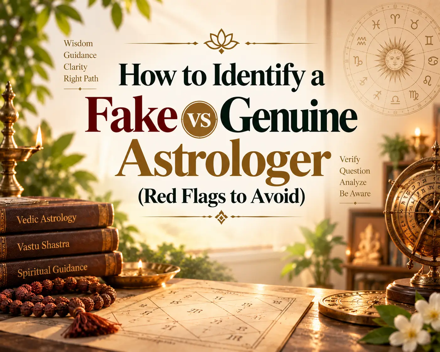 How to Identify a Fake vs Genuine Astrologer (Red Flags to Avoid)